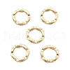 Brass Micro Pave Clear Cubic Zirconia Bead Frame KK-H495-03KCG-1