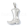 Rack Plating Brass Pave Cubic Zirconia Pendants KK-M282-41P-1