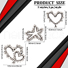 3Pcs 3 Style Felt Ornament Accessories PATC-FG0001-66-2