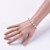 Glass Pearl Beads Stretch Bracelets BJEW-JB04758-01-4