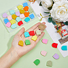 DICOSMETIC 36Pcs 12 Colors Silicone Beads SIL-DC0001-26-3