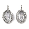 304 Stainless Steel Micro Pave Cubic Zirconia Charms STAS-K302-01E-P-1