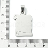 Non-Tarnish 201 Stainless Steel Pendants STAS-U003-07P-3