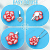 SOFPLATE 100Pcs Tibetan Style Alloy Heart Glue-on Flat Pad Pendant Bails FIND-SP0001-85-6