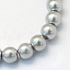 Baking Painted Pearlized Glass Pearl Round Bead Strands X-HY-Q003-10mm-34-2