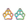Rainbow Color Alloy Pendants PALLOY-S180-265-NR-2