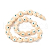 Evil Eye Resin Beads Strands RESI-F040-01E-2
