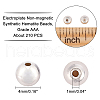 ARRICRAFT Electroplate Non-magnetic Synthetic Hematite Beads Strands G-AR0002-95-2
