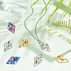 DICOSMETIC 30Pcs 3 Colors 304 Stainless Steel Pendant STAS-DC0012-44-4
