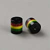 Jamaican Style Opaque Resin Beads RESI-WH20001-04-2