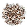 Brass Grade A Rhinestone Spacer Beads RB-A014-Z8mm-17S-3