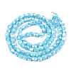 Electroplate Glass Beads Strands X-EGLA-N002-13-A06-2