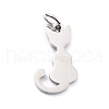 201 Stainless Steel Pet Charms STAS-D176-01P-3