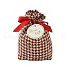 Cloth Tartan Gift Candy Drawstring Bags ST-CJ0003-01B-1