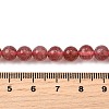 Natural Strawberry Quartz Beads Strands G-L621-B09-6mm-5