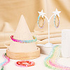  9 Strands 9 Colors Transparent Baking Paint Glass Bead Strands GLAA-TA0001-43-17