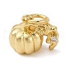 Brass Micro Pave Cubic Zirconia Pendants KK-P308-47G-1