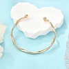 Wave Alloy Cuff Bangles BJEW-L701-04G-1
