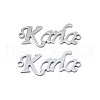 Non-Tarnish 304 Stainless Steel Connector Charms STAS-N095-120-1