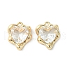 Brass Micro Pave Cubic Zirconia Charms KK-L208-06G-07-2