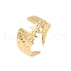 Bat Hammered 304 Stainless Steel Cuff Rings RJEW-S626-03G-2