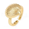 Ocean Theme Brass Cuff Rings RJEW-C135-01G-07-4