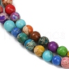 Dyed Natural Regalite/Imperial Jasper/Sea Sediment Jasper Beads Strands G-B124-C04-03-2