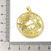 Brass Micro Pave Colorful Cubic Zirconia Pendants KK-Z042-10G-3