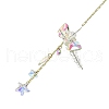 Glass Rectangle Hanging Suncatchers HJEW-P018-B01-2