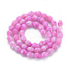 Opaque Baking Painted Glass Beads Strands EGLA-N006-007C-2
