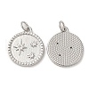 Eco-Friendly Brass Micro Pave Clear Cubic Zirconia Pendants KK-M246-27P-1