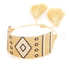 Friendship Rhombus Loom Pattern Seed Beads Bracelets for Women BJEW-A121-47-2