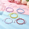 Adjustable Nylon Cord Braided Bead Bracelets BJEW-MZ00163-1