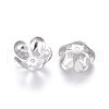 Non-Tarnish 5-Petal 316 Surgical Stainless Steel Fancy Bead Caps STAS-G196-05P-2