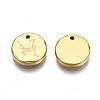 316 Surgical Stainless Steel Charms STAS-S116-418G-G-3