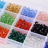 1Box 15 Color Round Glass Beads GLAA-X0011-01-5