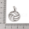 Non-Tarnish 201 Stainless Steel Pendants STAS-A094-02B-P-3