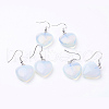 Natural & Synthetic Mixed Stone Dangle Earrings EJEW-E218-P-2