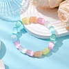 Natural Selenite Beads Bracelets BJEW-JB11221-2