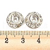 Brass Crystal Rhinestone Beads RB-F035-06B-P-3