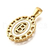 Golden 304 Stainless Steel Pendants STAS-K300-02G-B-2