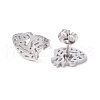 Anatomical Heart 304 Stainless Steel Stud Earrings for Women EJEW-Z017-07P-2