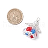 Glass Pearl Beads Pendants PALLOY-MZ00619-02-2