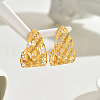 Alloy Hollow Flower Stud Earrings GR6330-2