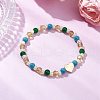 Glass Beads Stretch Bracelets BJEW-JB11514-1
