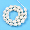 Natural Cultured Freshwater Pearl Beads Strands PEAR-N012-04V-01-2