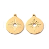 Ion Plating(IP) 316 Surgical Stainless Steel Pendants STAS-D450-22G-2