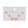 Brass Stud Earring Sets for Women EJEW-F352-01G-03-2
