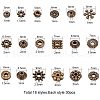 Tibetan Style Alloy Spacer Beads TIBEB-PH0004-34AB-2