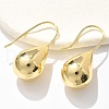 Teardrop Brass Dangle Earrings EJEW-B132-06G-2